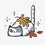 How to Draw a Cat Playing with Fall Leaves – Easy Step-by-Step Tutorial