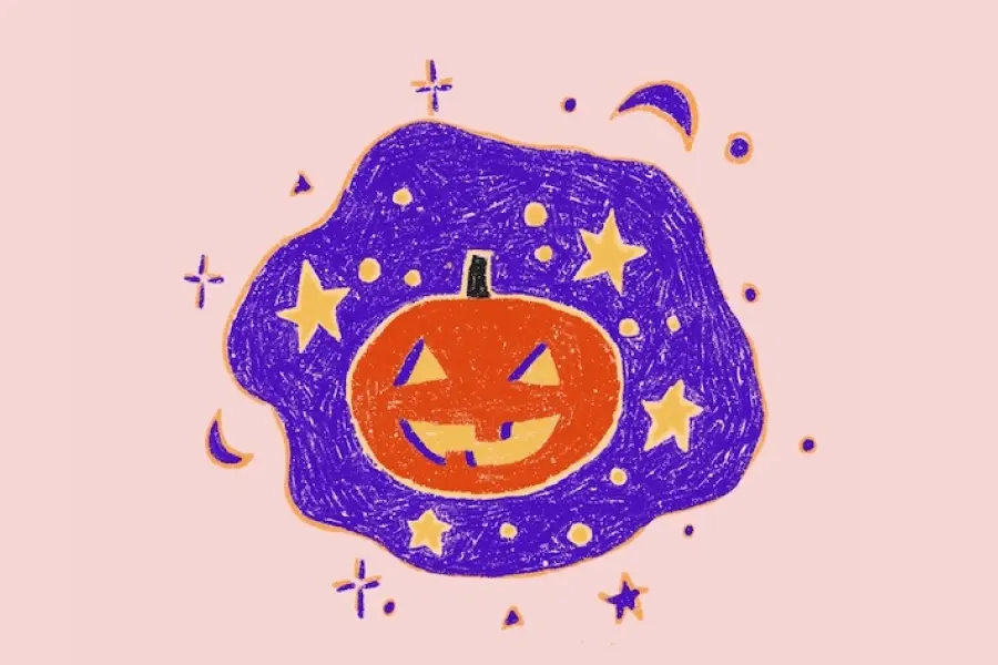 How to Draw a Light-Up Pumpkin