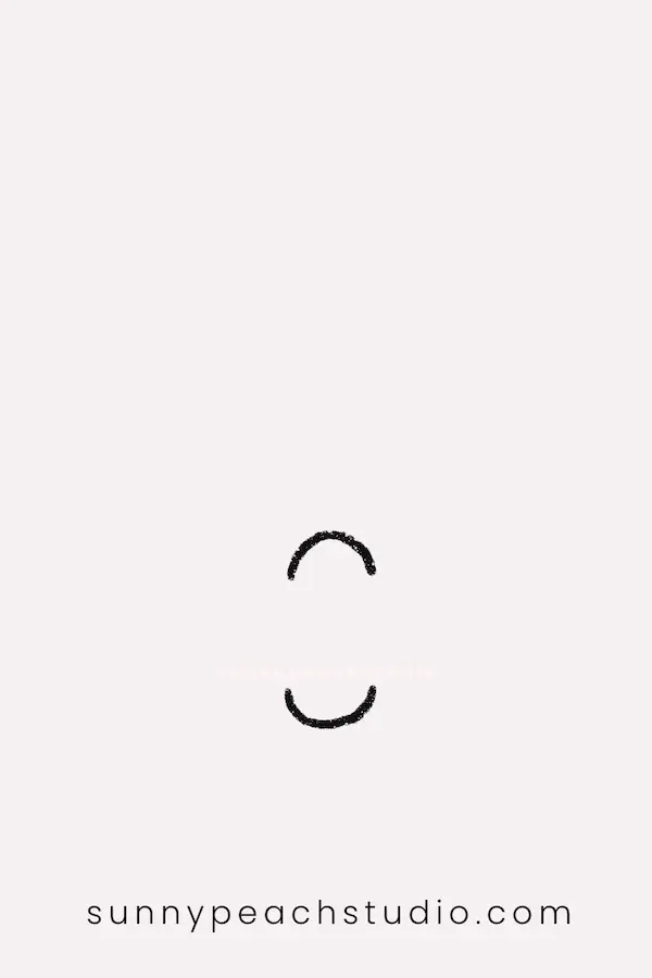 Draw two small curved lines to start the center of the pumpkin